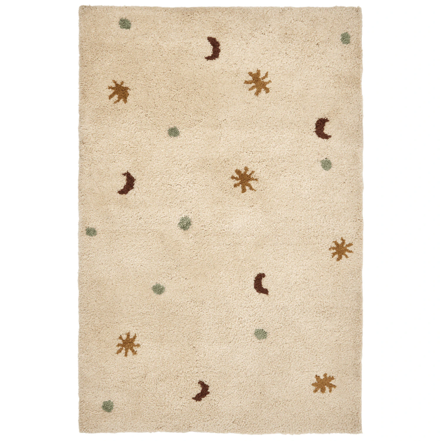 Ferm Living Skye Filt 80x120 Cm - Mönstrade mattor Bomull Beige