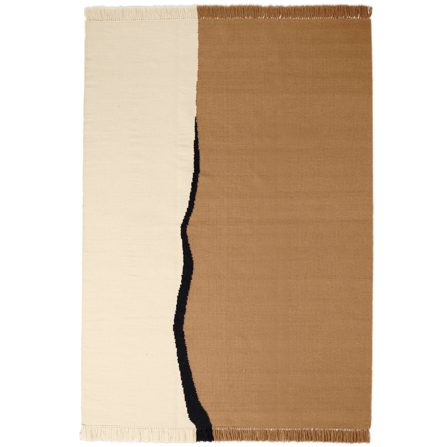 Ferm Living Soil Kelim Matta 170x240 Cm - Mönstrade mattor Ull Off-White