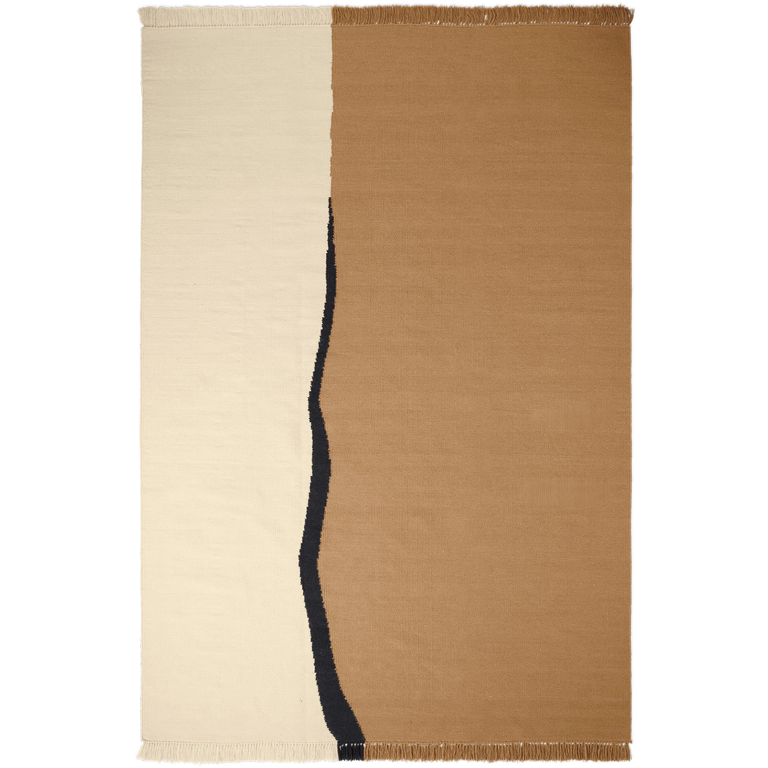 Ferm Living Soil Kelim Matta 200x300 Cm - Mönstrade mattor Ull Off-White