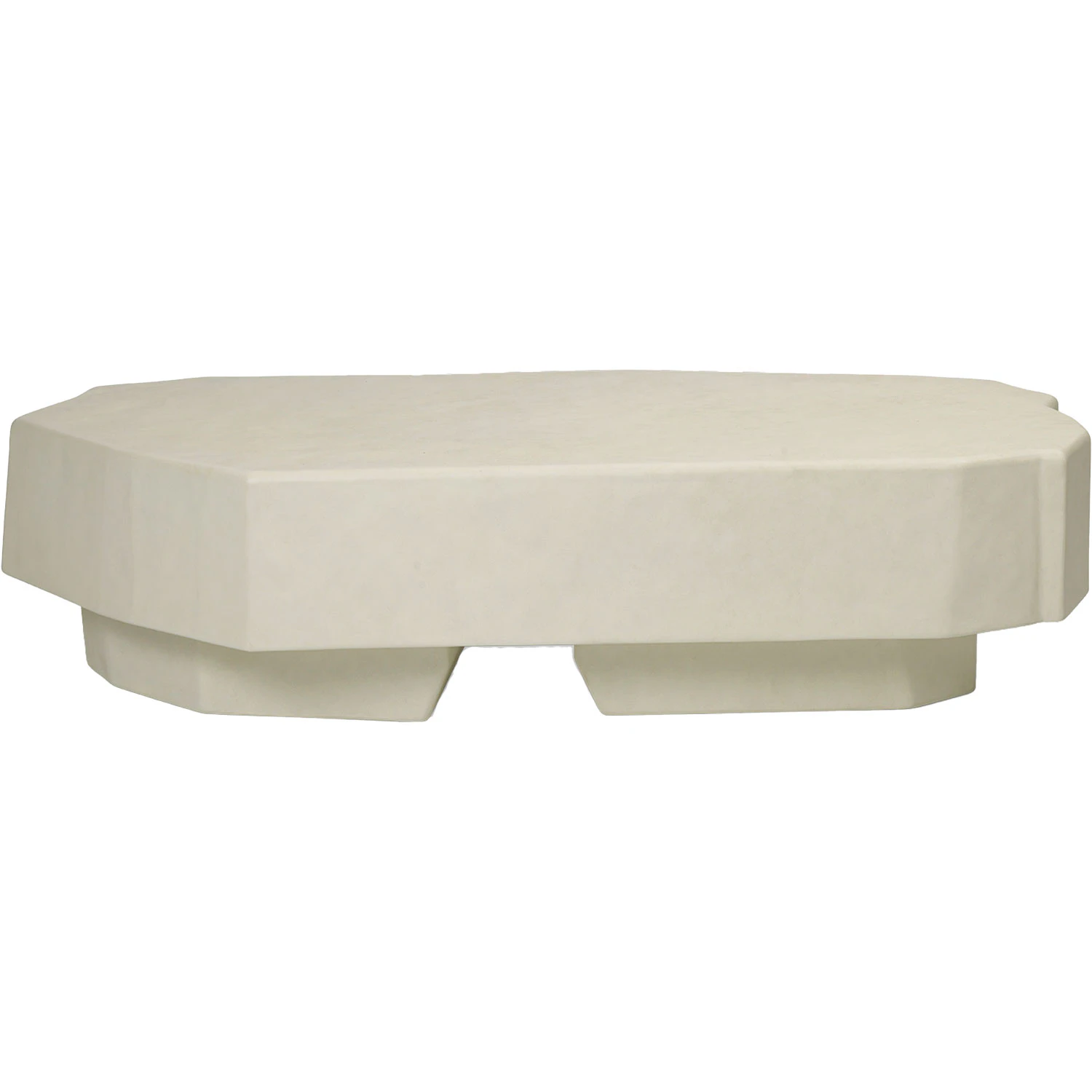 ferm living staffa soffbord ivory - soffbord betong off-white