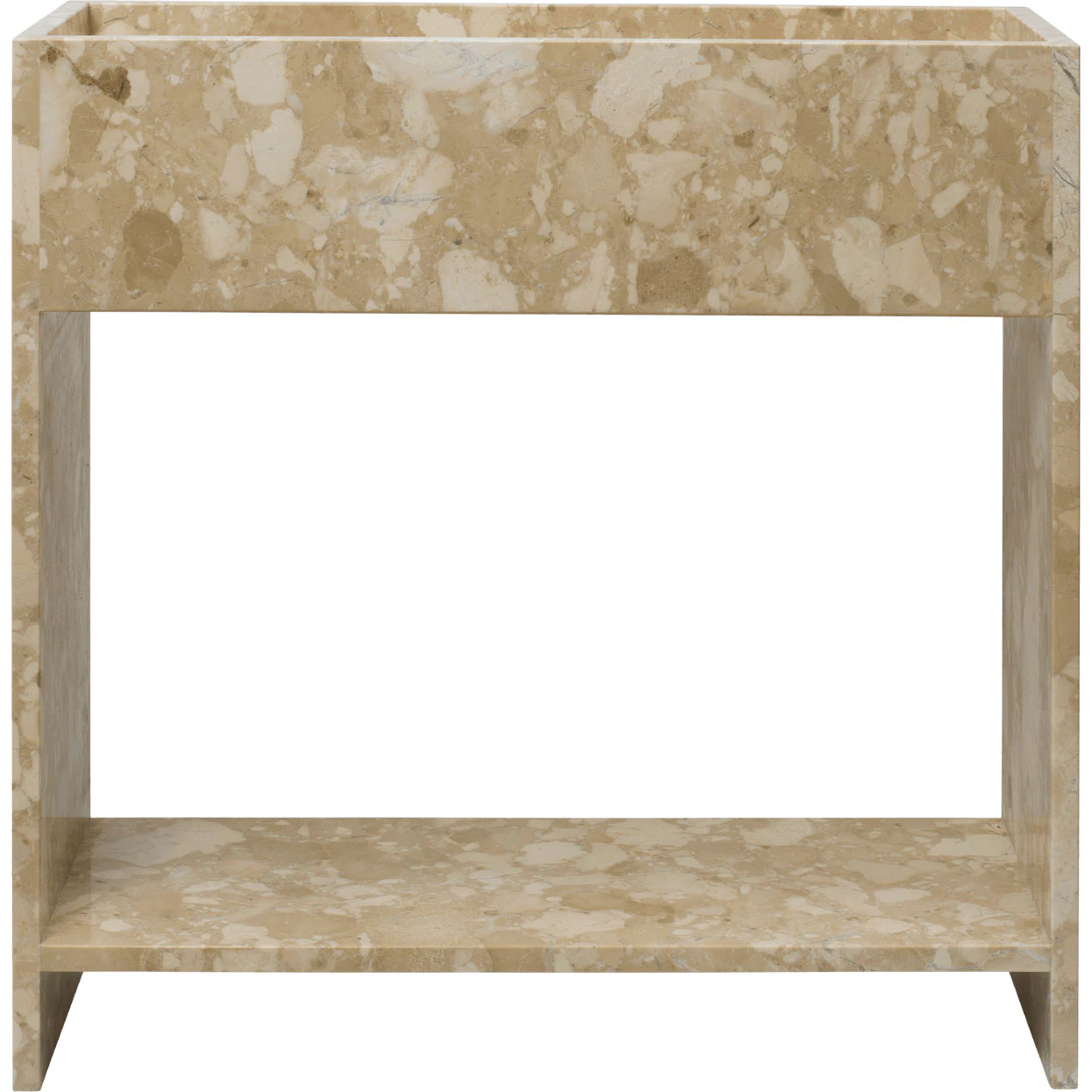 Ferm Living Stone Blomlåda Med Hyllplan - Krukor Marmor Sand