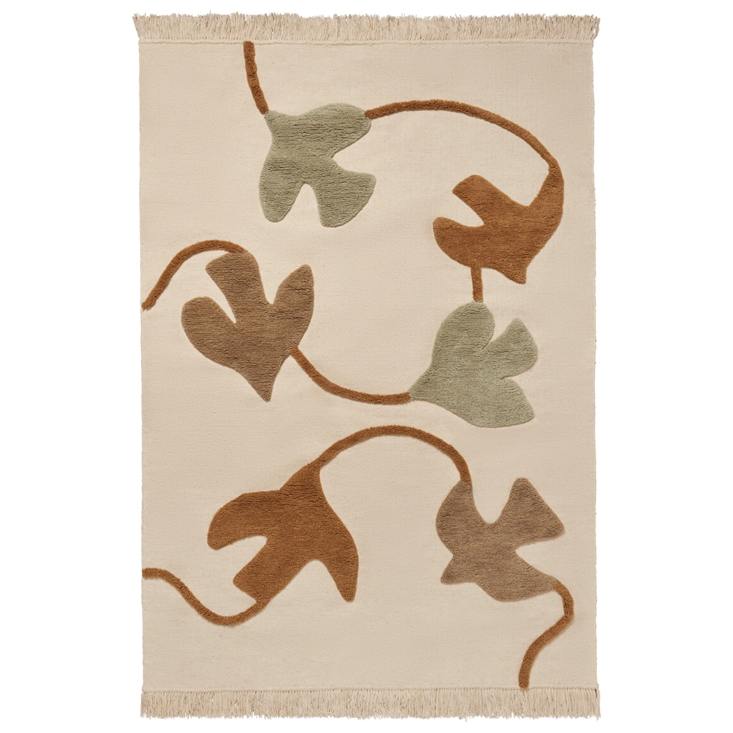 Ferm Living Swif Bird Ullmatta 140x200 Cm - Mönstrade mattor Nyzeeländsk Ull Multi