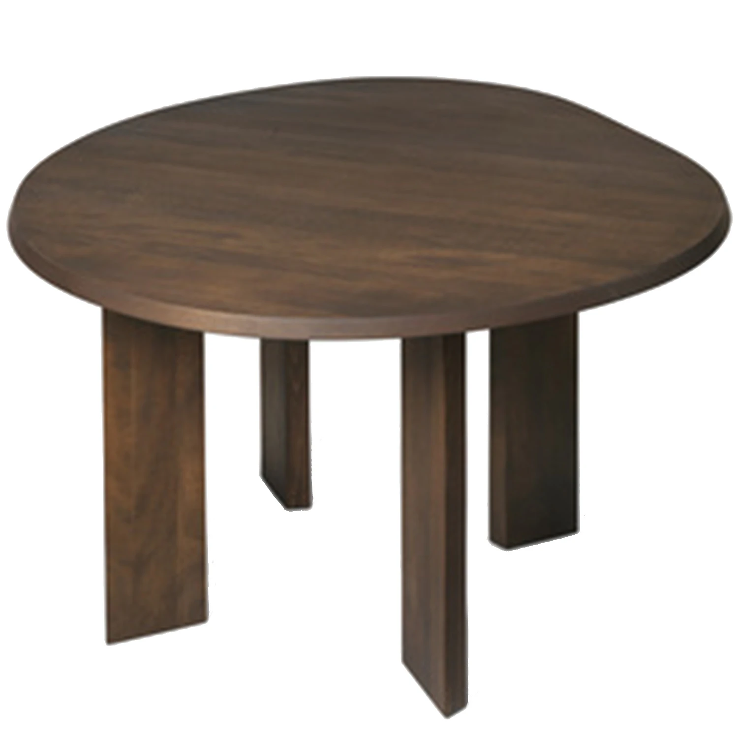 ferm living tarn matbord ø115 cm - bok mörkbrun