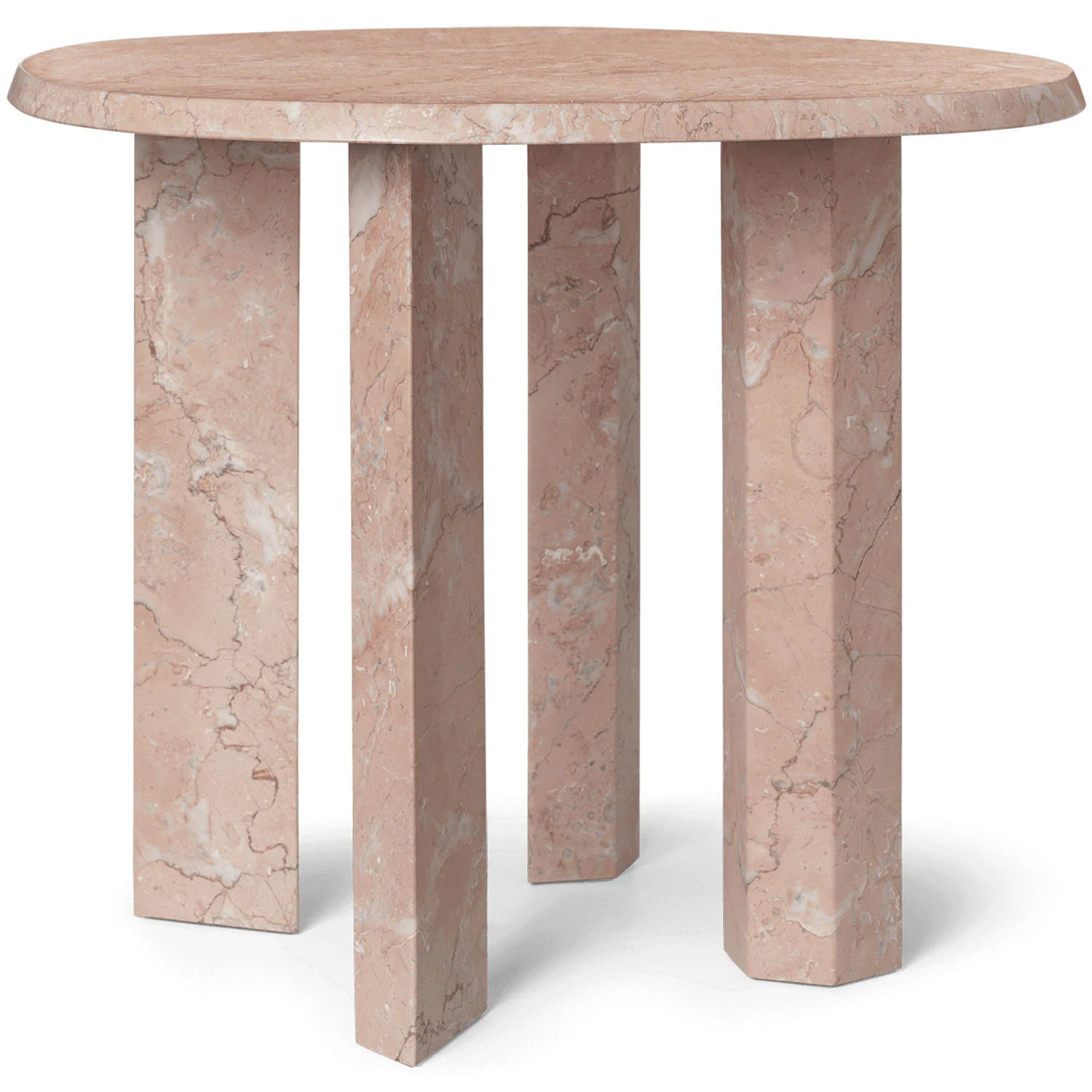 Ferm Living Taula Sidobord &Oslash;54,4 Cm - Sidobord & Avlastningsbord Marmor Rose