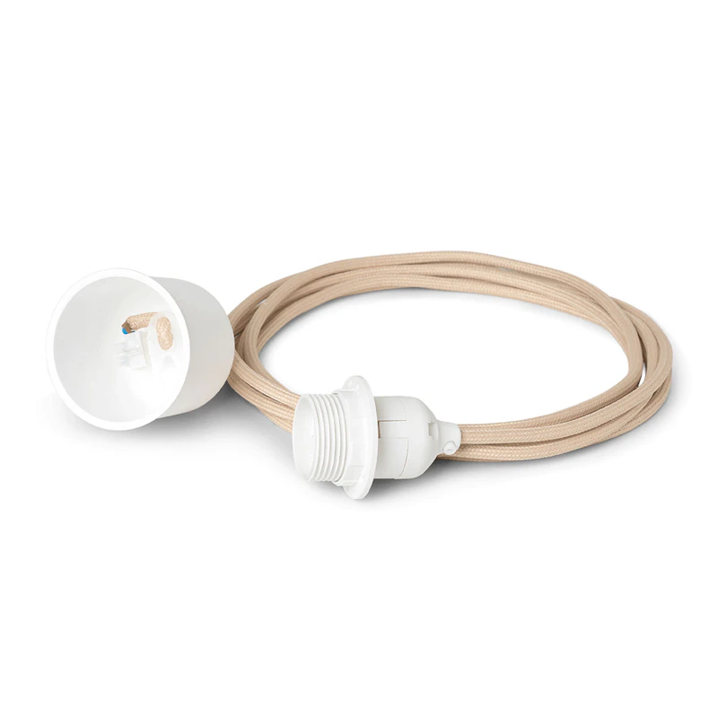 Textilsladd Pendellampa Sand 4 m