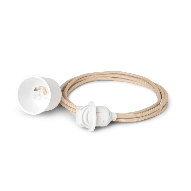 Textilsladd Pendellampa Sand 2 m