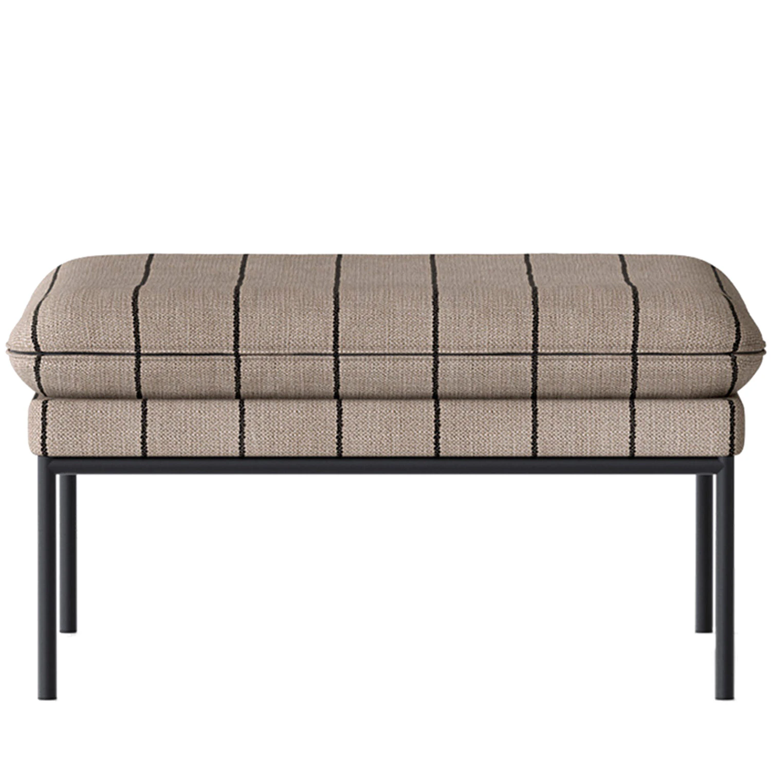 Ferm Living Turn Boucle Sittpuff Sand/ - Sitts&auml;ckar & Sittpuffar Boucl&eacute; Svart