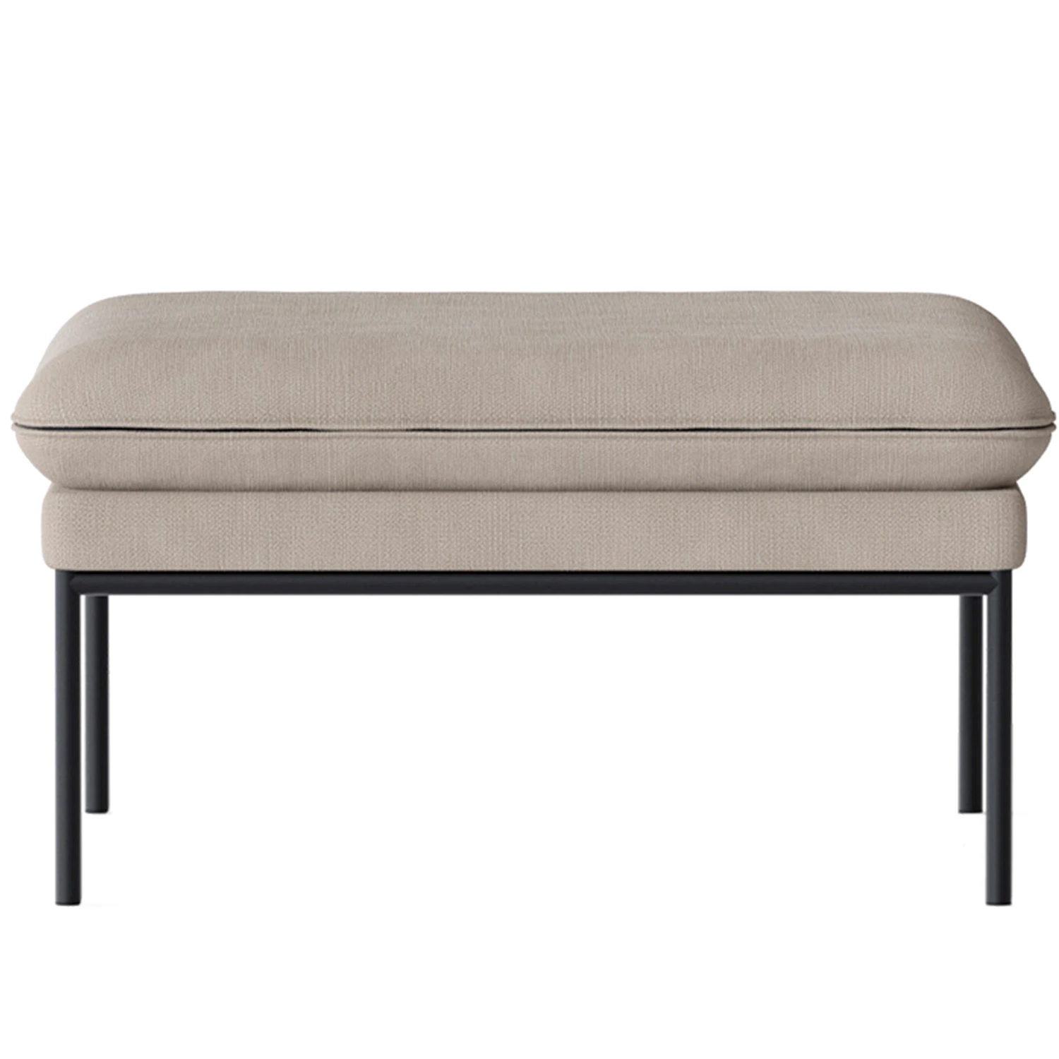 Ferm Living Turn Boucle Sittpuff Natur/svart - Sitts&auml;ckar & Sittpuffar Boucl&eacute; Natural