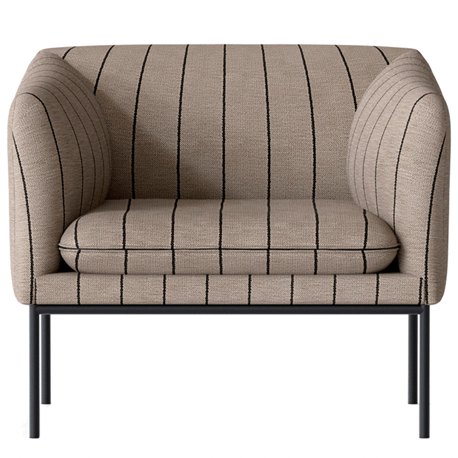 Ferm Living Turn F&aring;t&ouml;lj Pasadena - Linne Svart