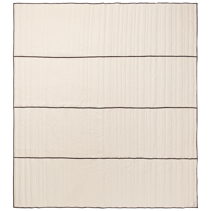 Vari Överkast Natur / Dark Chocolate, 230x260 cm