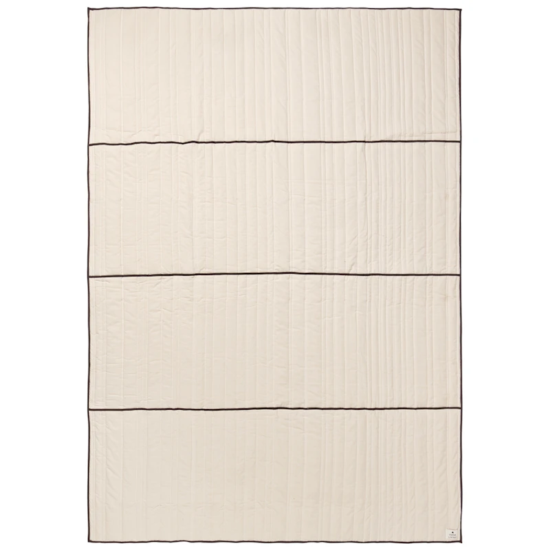 Vari Överkast Natur / Dark Chocolate, 180x260 cm