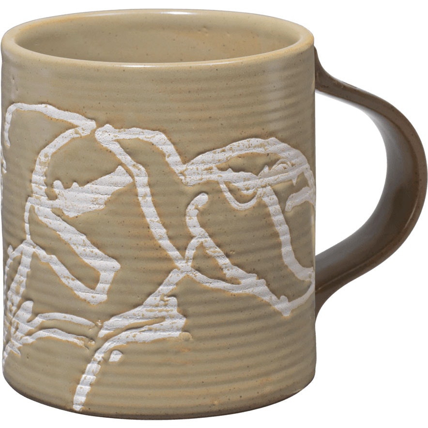 Ferm Living Vuelo Mugg - Kaffekoppar Stengods Elm Green