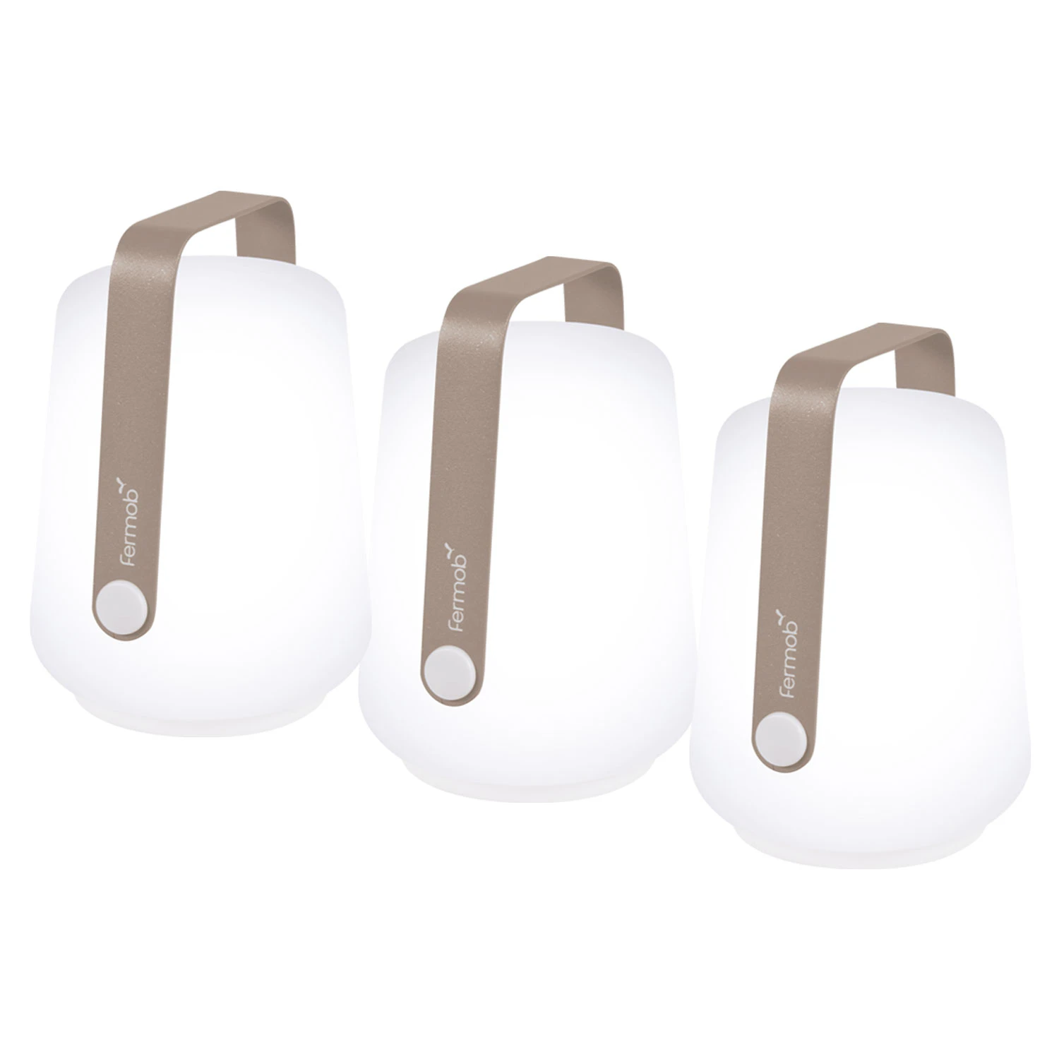 Fermob Balad Lampa H12 3-pack Nutmeg - Bordslampor Aluminium Muskot