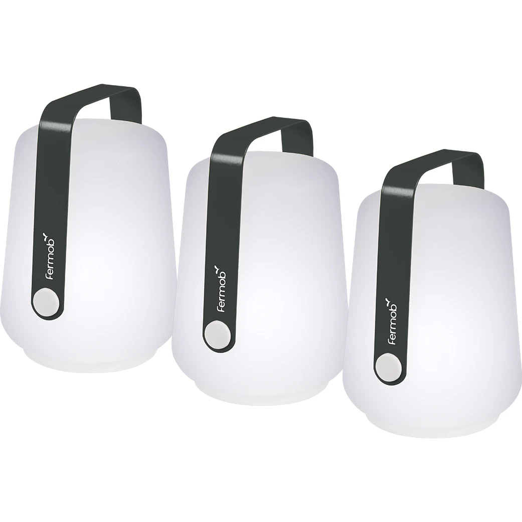 Fermob Balad Lampa H12 3-pack Anthracite - Bordslampor Aluminium Antracit