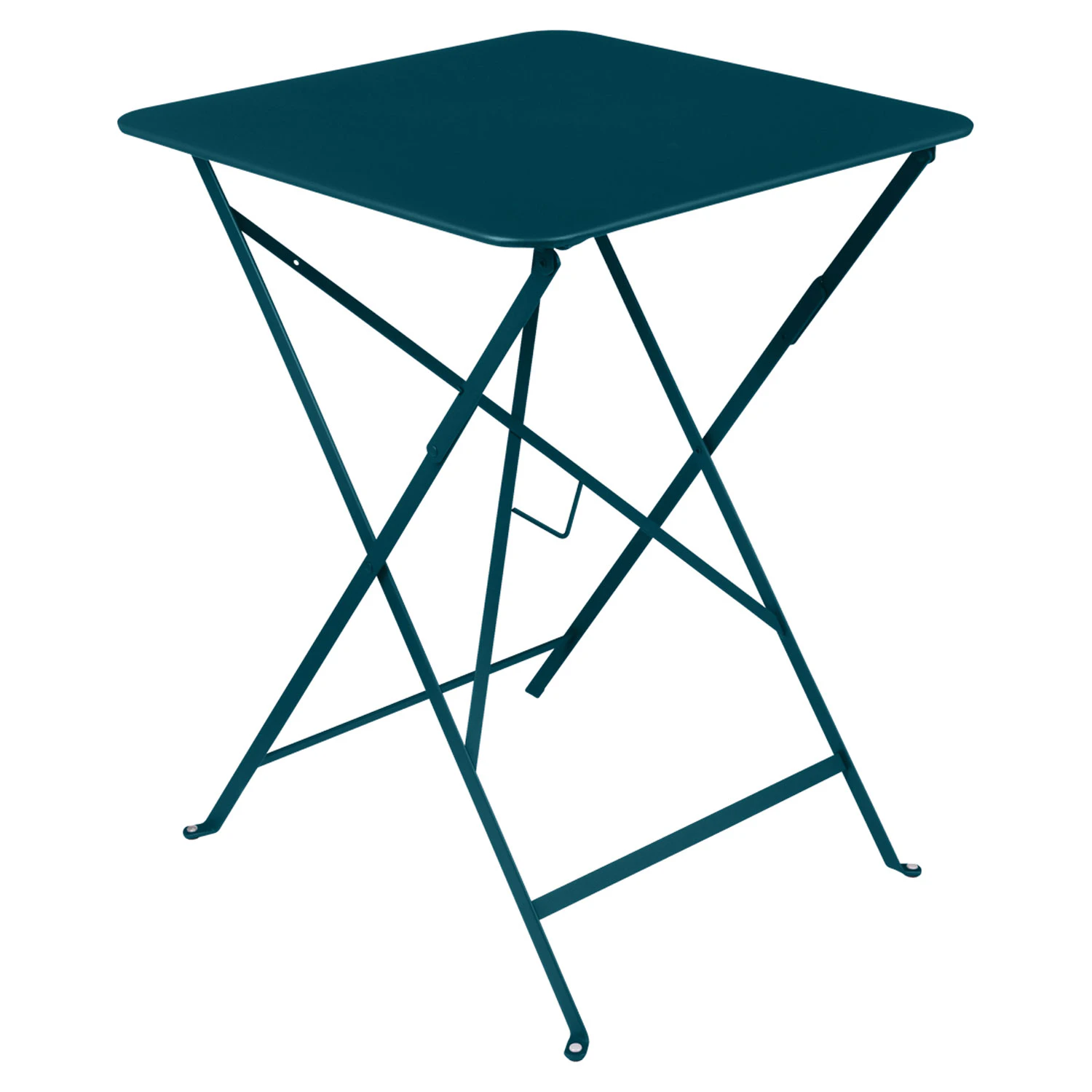 Fermob Bistro Bord 57x57 Cm Acapulco Blue - Trädgårdsbord Lackerat Stål Acapulcoblå