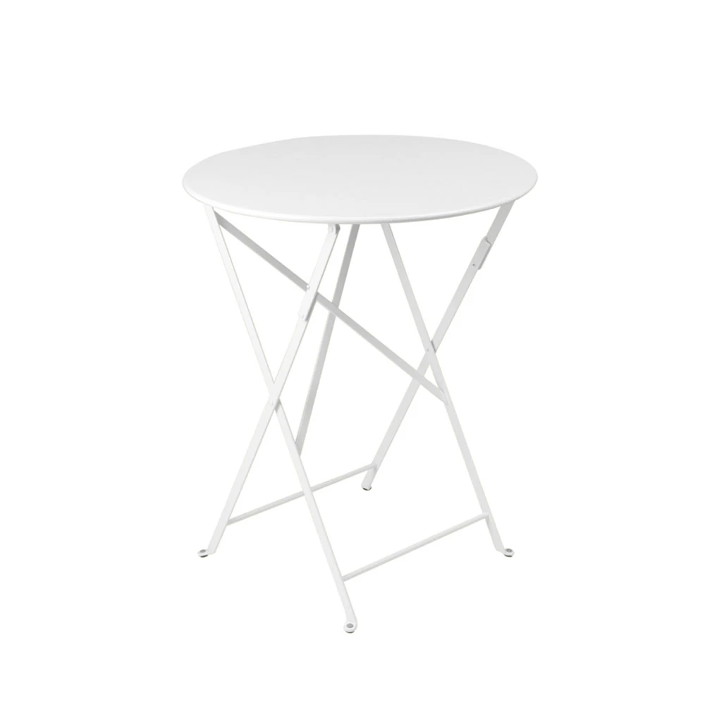 Fermob Bistro Bord Ø60 Cm - Trädgårdsbord Lackerat Stål Cotton White