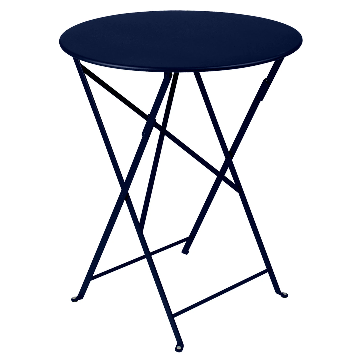 Fermob Bistro Bord Ø60 Cm Deep Blue - Trädgårdsbord Lackerat Stål Djupblå