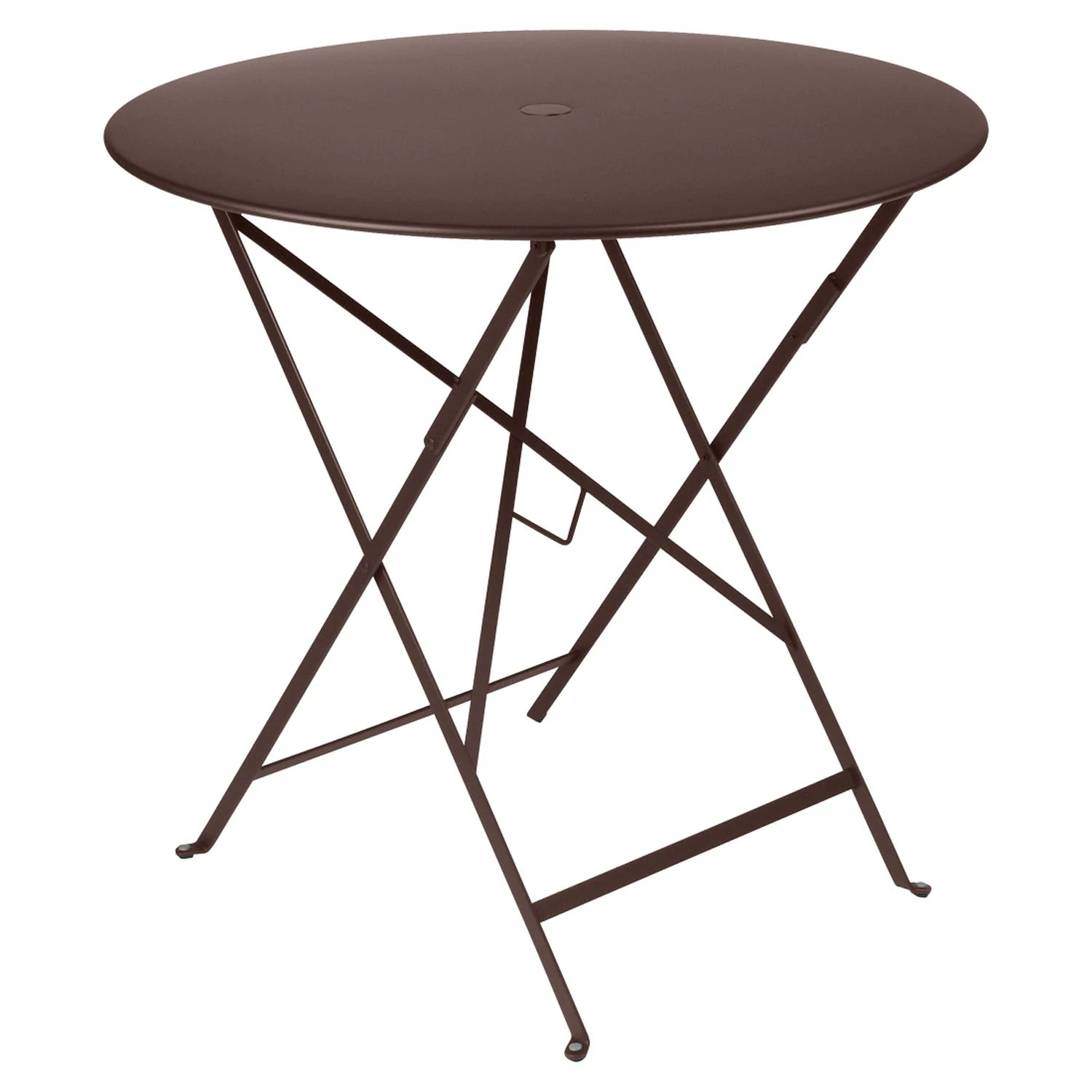 Fermob Bistro Bord Ø77 Cm - Trädgårdsbord Lackerat Stål Brun