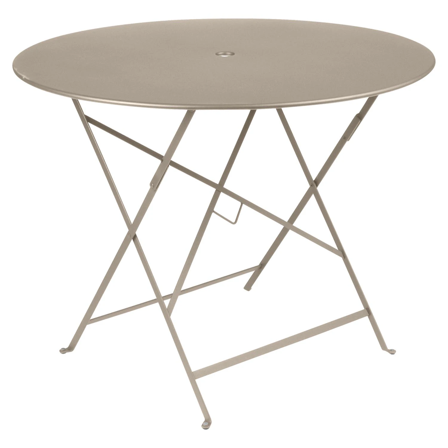 Fermob Bistro Bord Ø96 Cm Nutmeg - Trädgårdsbord Lackerat Stål Muskot