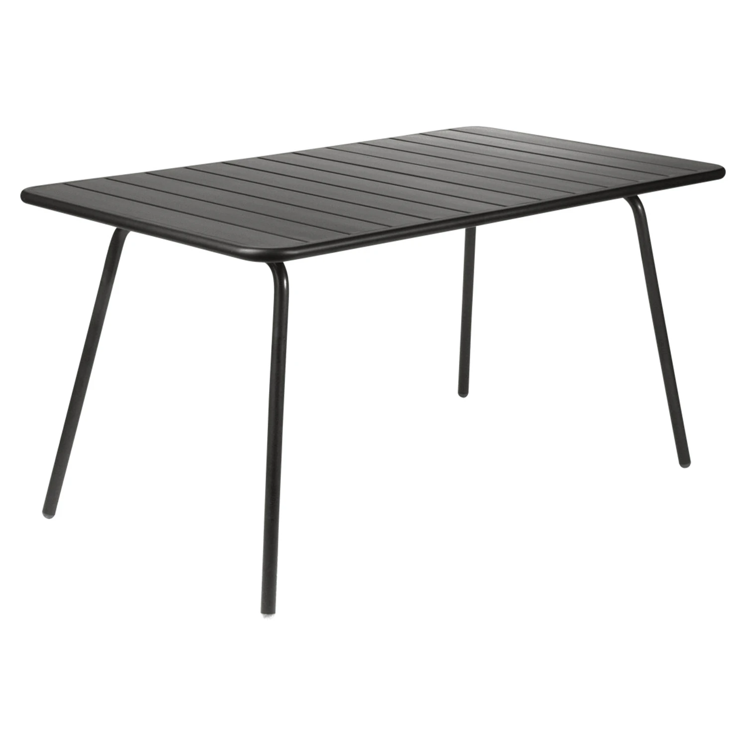 Fermob Luxembourg Bord 143x80 Liquorice - Trädgårdsbord Aluminium Svart