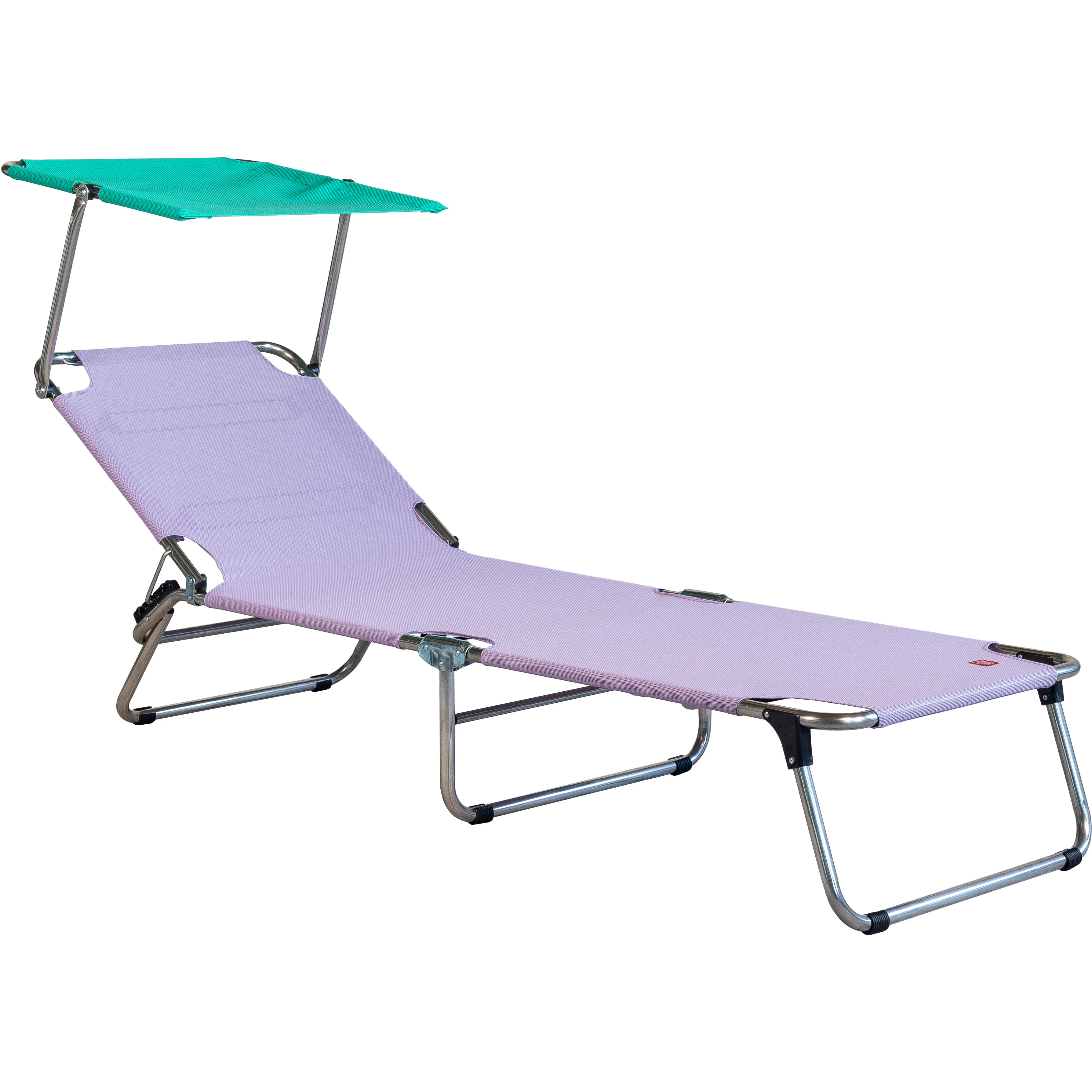 fiam amigo top solsäng lilac / aqua green - aluminium aquagrön