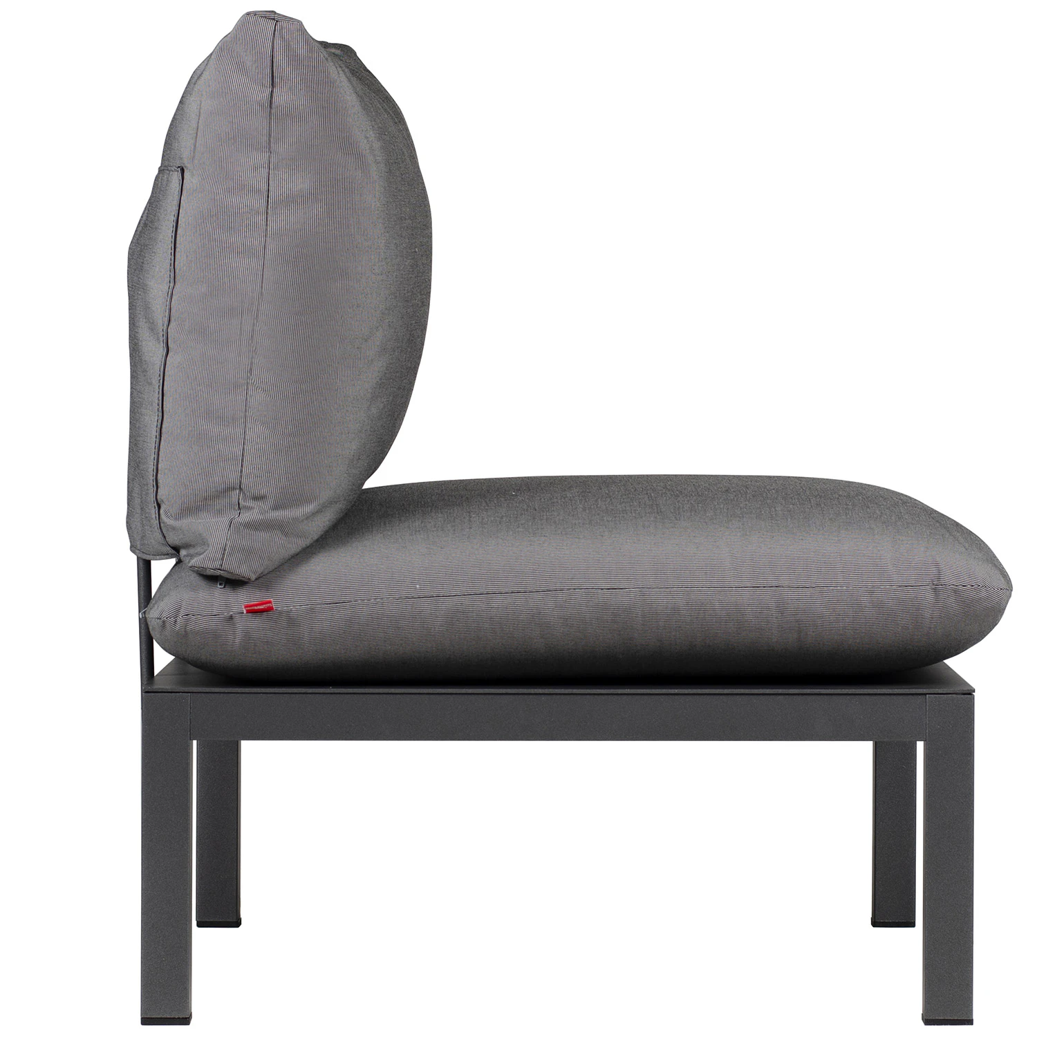 fiam domino metal part for backrest/armrest - bänkar aluminium antracit