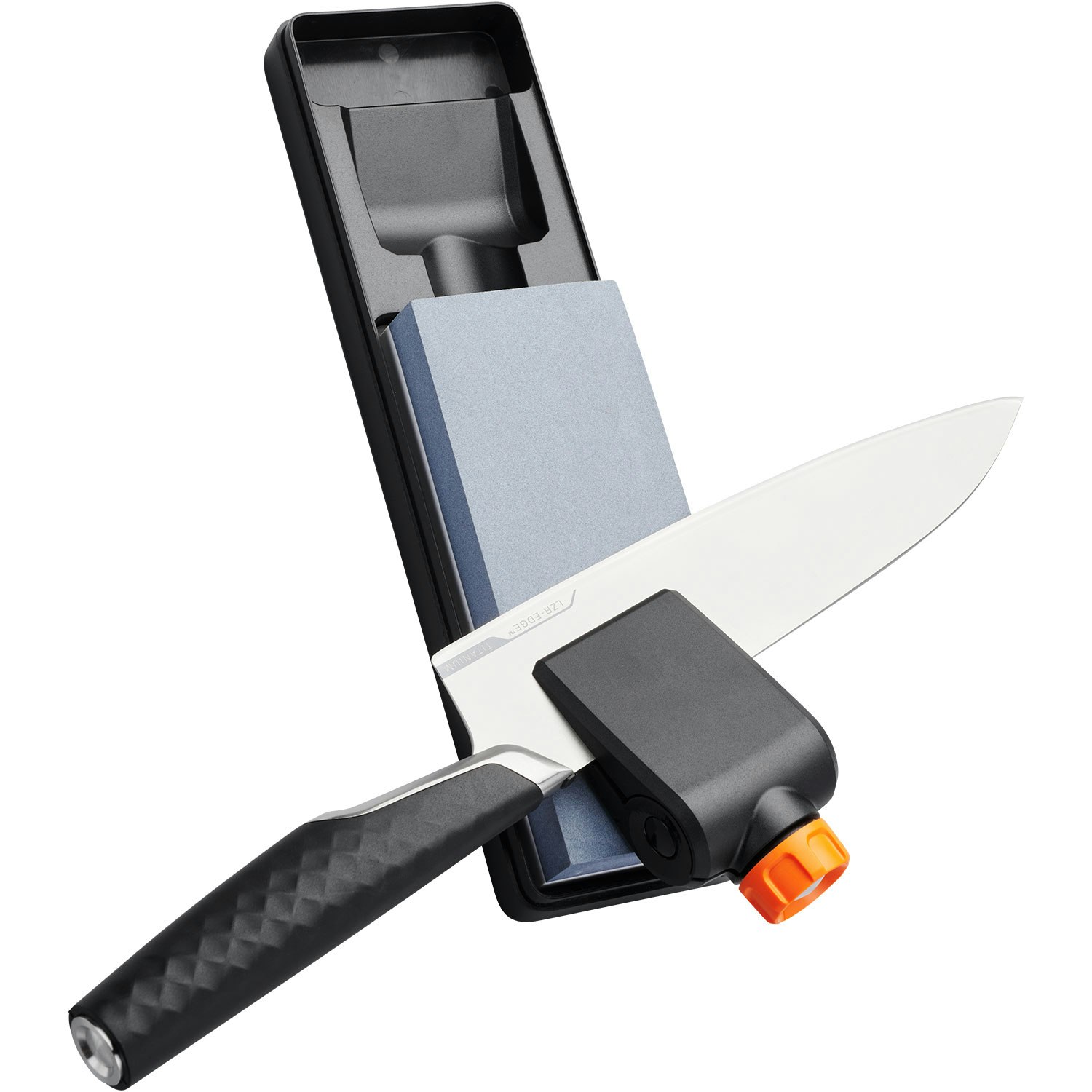 Fiskars Premium Knivslip - Knivslipar, slipst&aring;l & brynen L&auml;der Svart