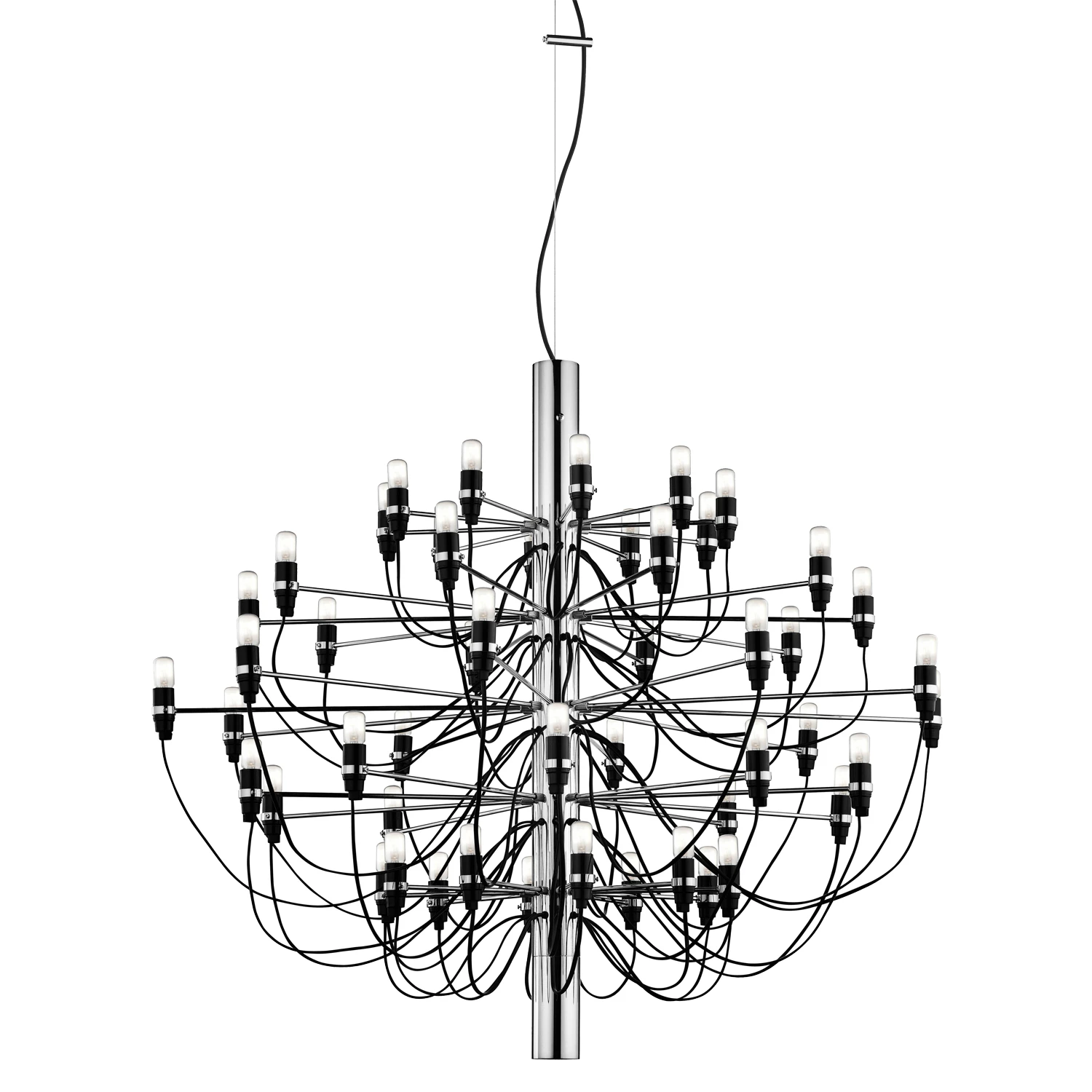 Flos 2097/50 Sarfatti Ljuskrona Led - Pendellampor Mässing Krom