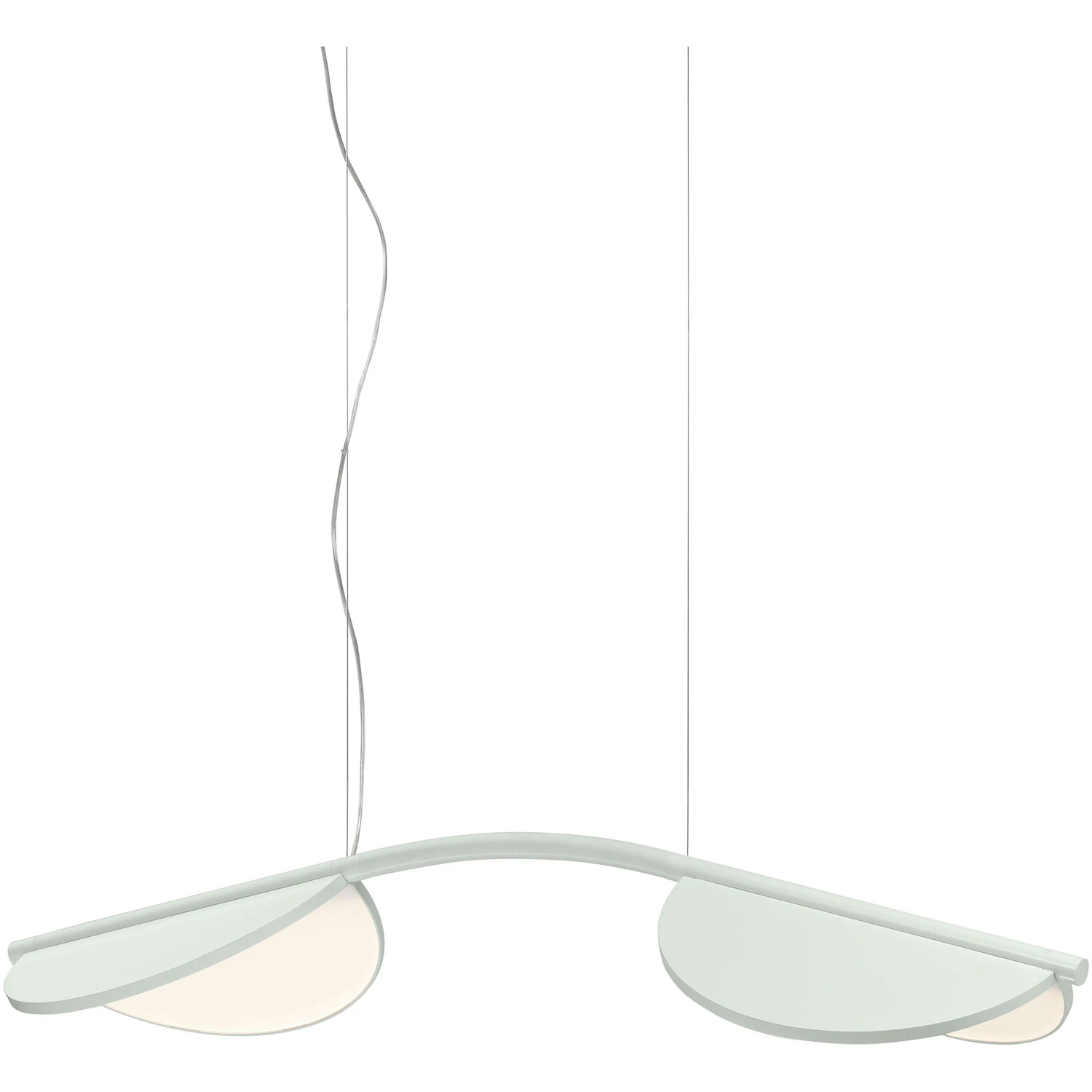 Flos Almendra Arch Short S2 Pendel - Pendellampor Aluminium Off-White