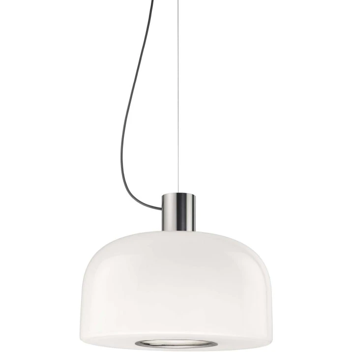 Flos Bellhop Glass S2 Pendel - Pendellampor Munblåst Glas Bright aluminum