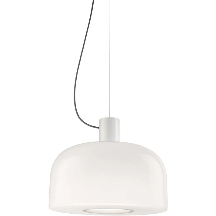 Flos Bellhop Glass S2 Pendel - Pendellampor Munblåst Glas Vit