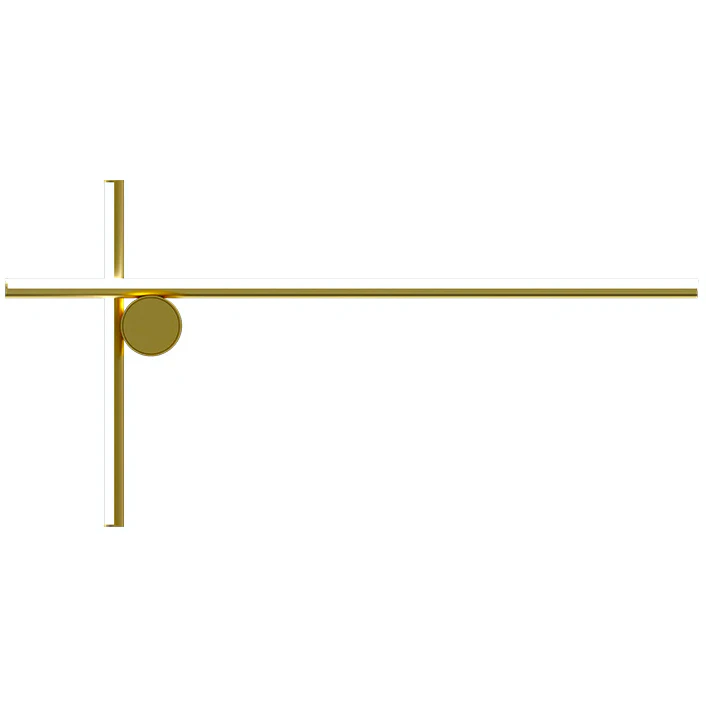 Flos Coordinates W2 V&auml;gglampa Anodized - V&auml;gglampor Aluminium Champagne