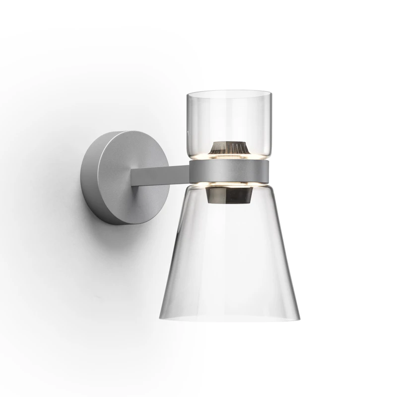 Nocturne Vägglampa Cone, Silver
