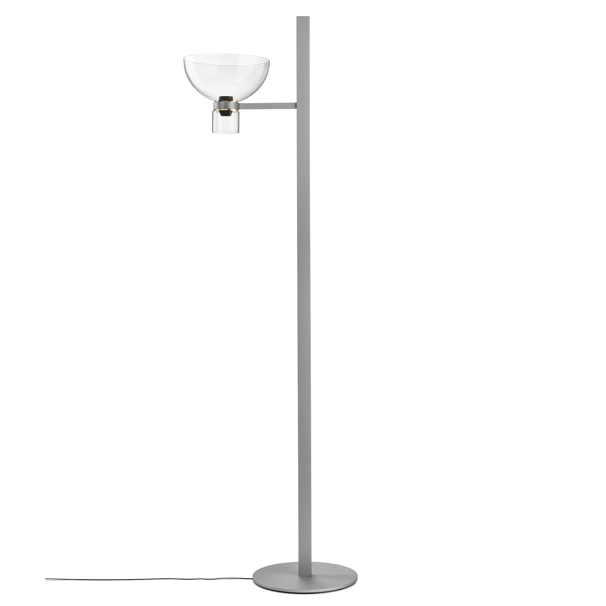 Flos Nocturne Golvlampa Bowl - Golvlampor Glas Silver