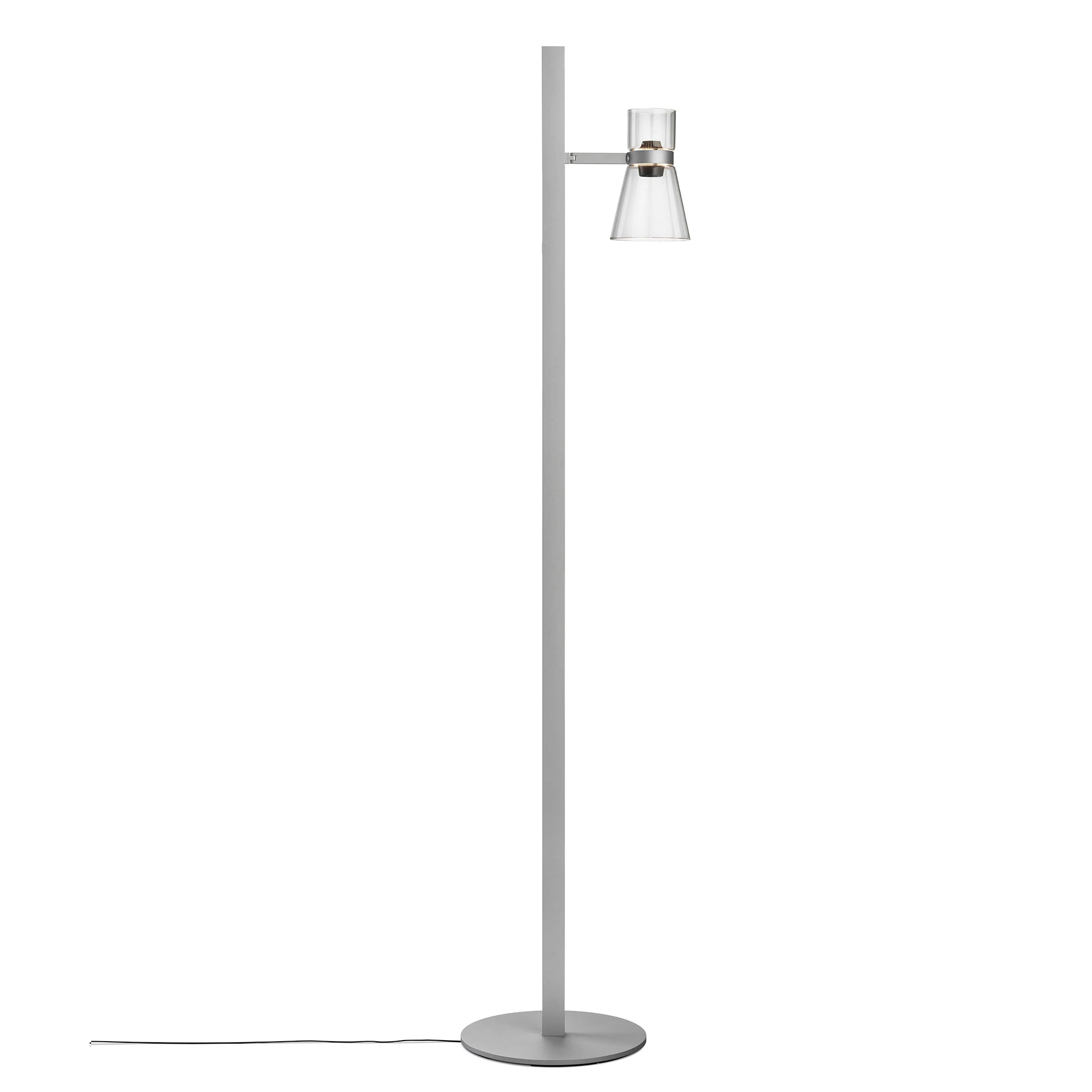 Flos Nocturne Golvlampa Cone - Golvlampor Glas Silver