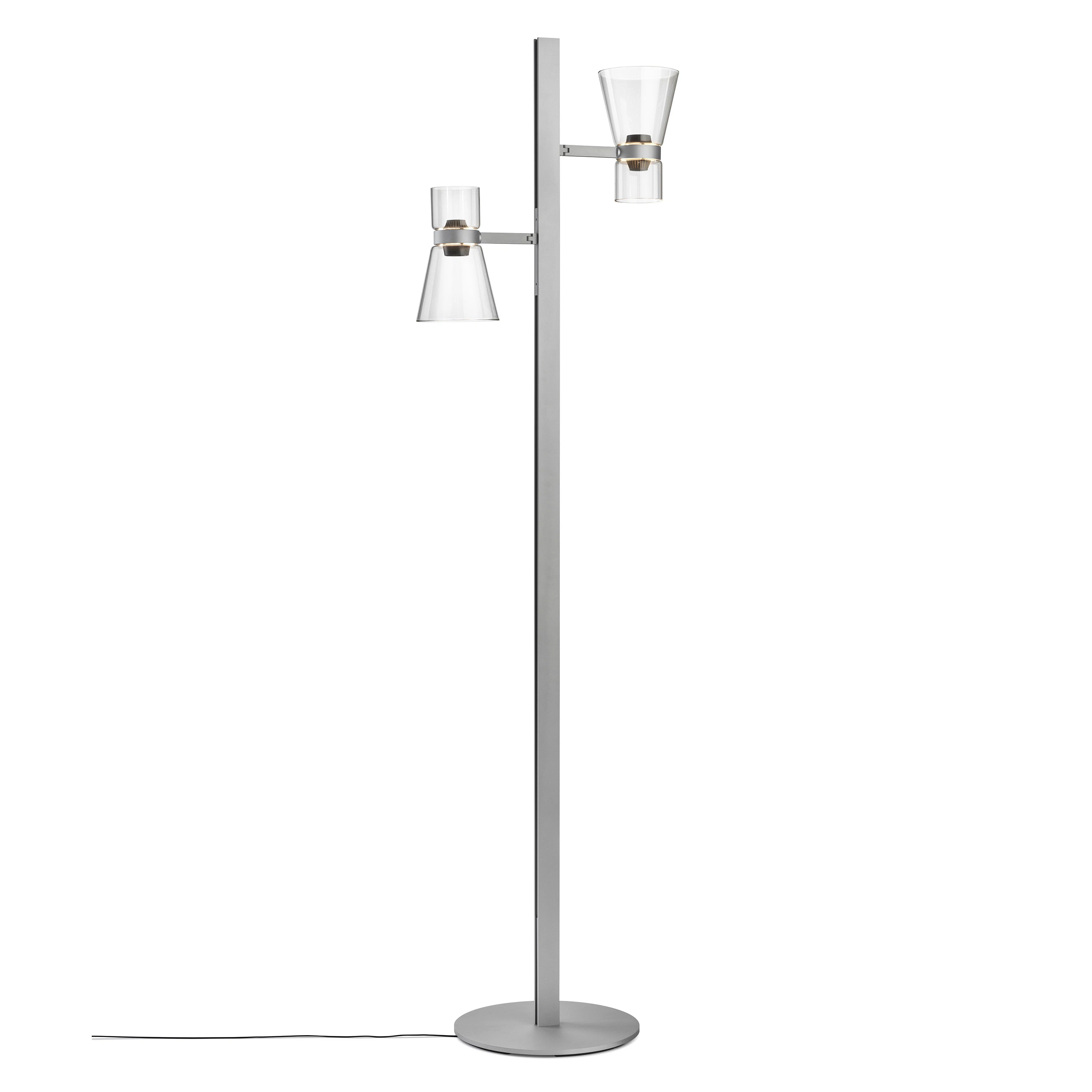 Flos Golvlampa Cone 2 - Golvlampor Glas Silver