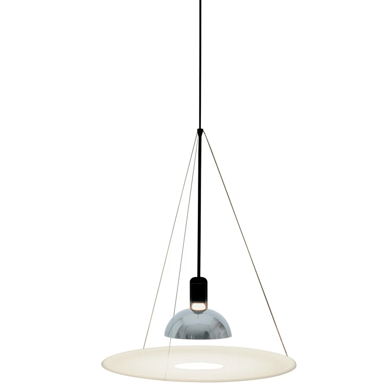 Flos Frisbi Pendel - Pendellampor Metall Krom
