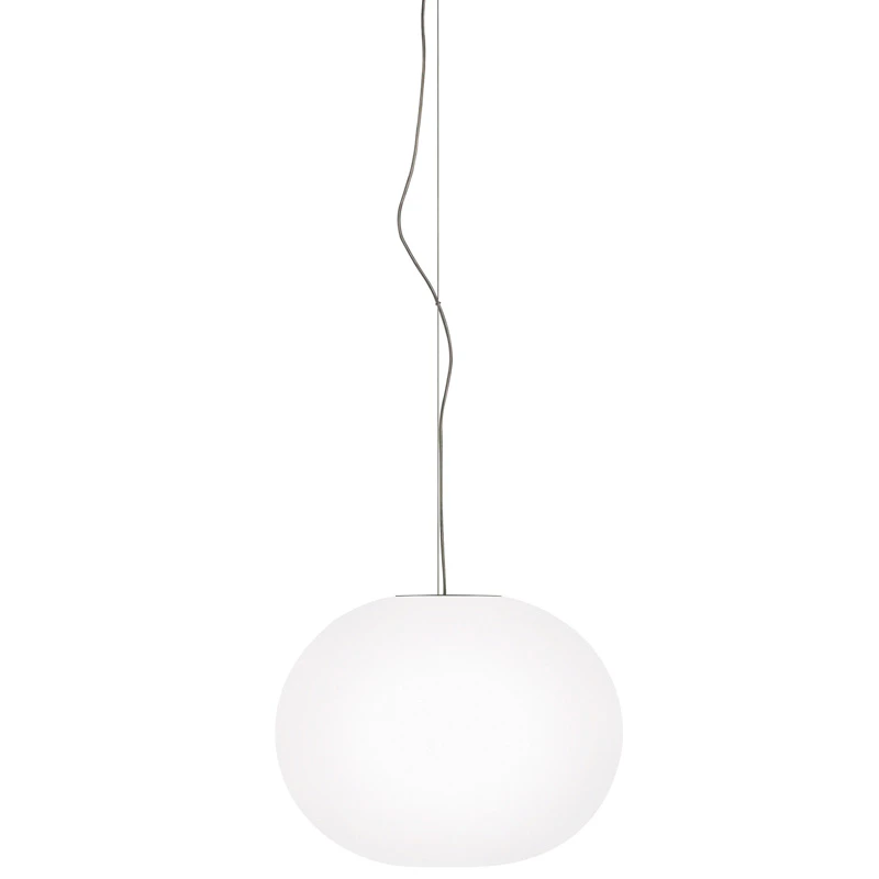 Flos Glo-ball S2 Pendel - Pendellampor Glas Vit