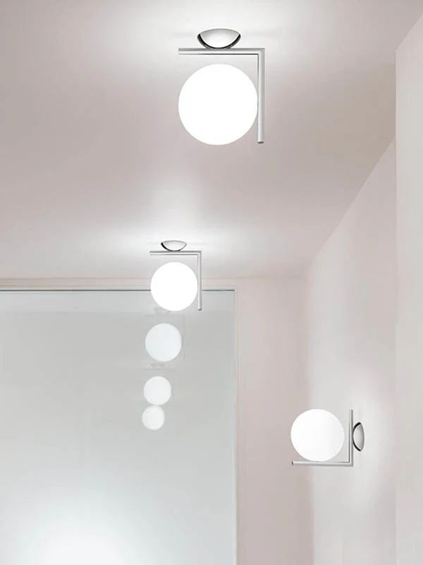 Flos Ic Lights C/w2 Tak/vägglampa, krom från Flos, bild 2