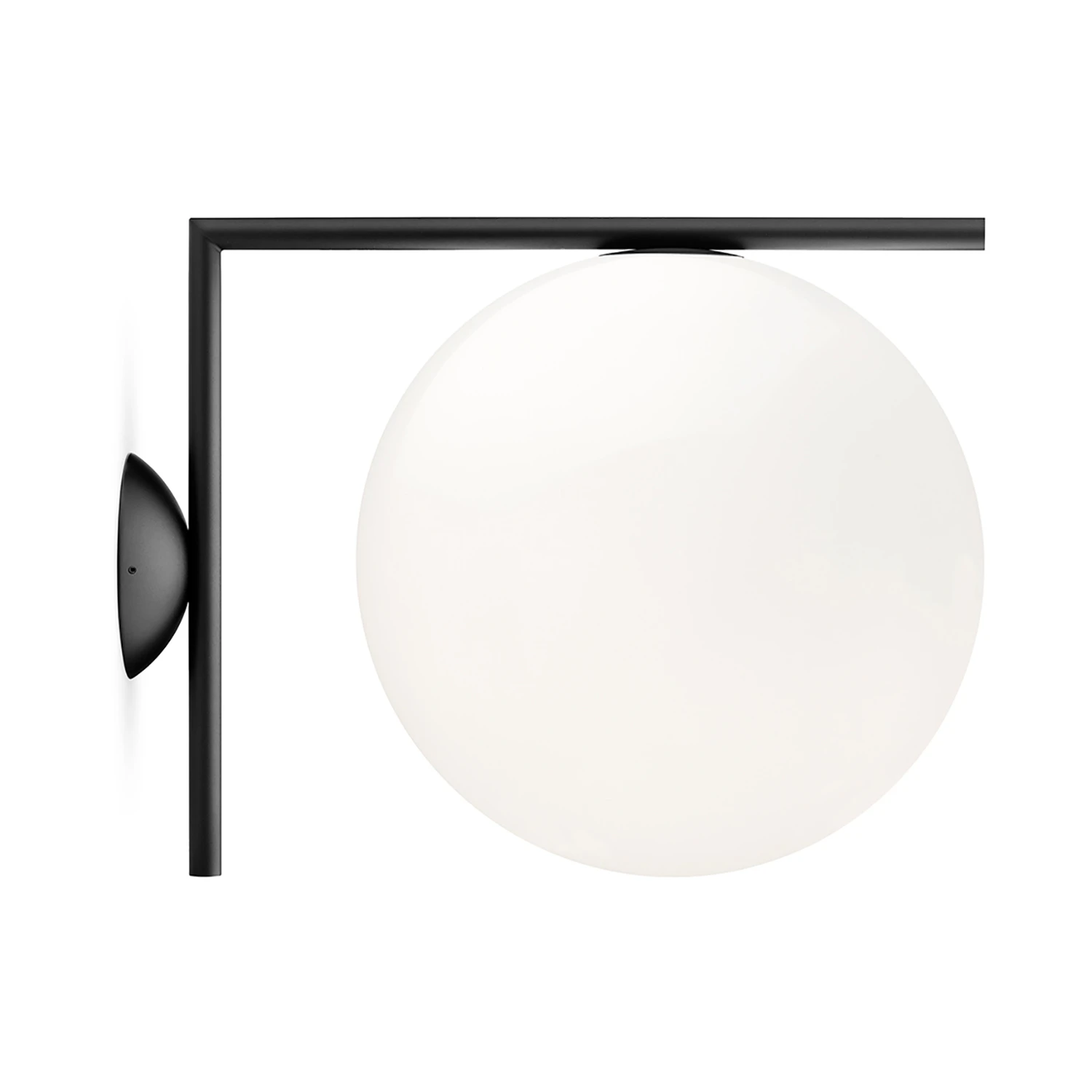Flos Ic Lights C/w2 Tak/v&auml;gglampa Black - V&auml;gglampor St&aring;l Svart