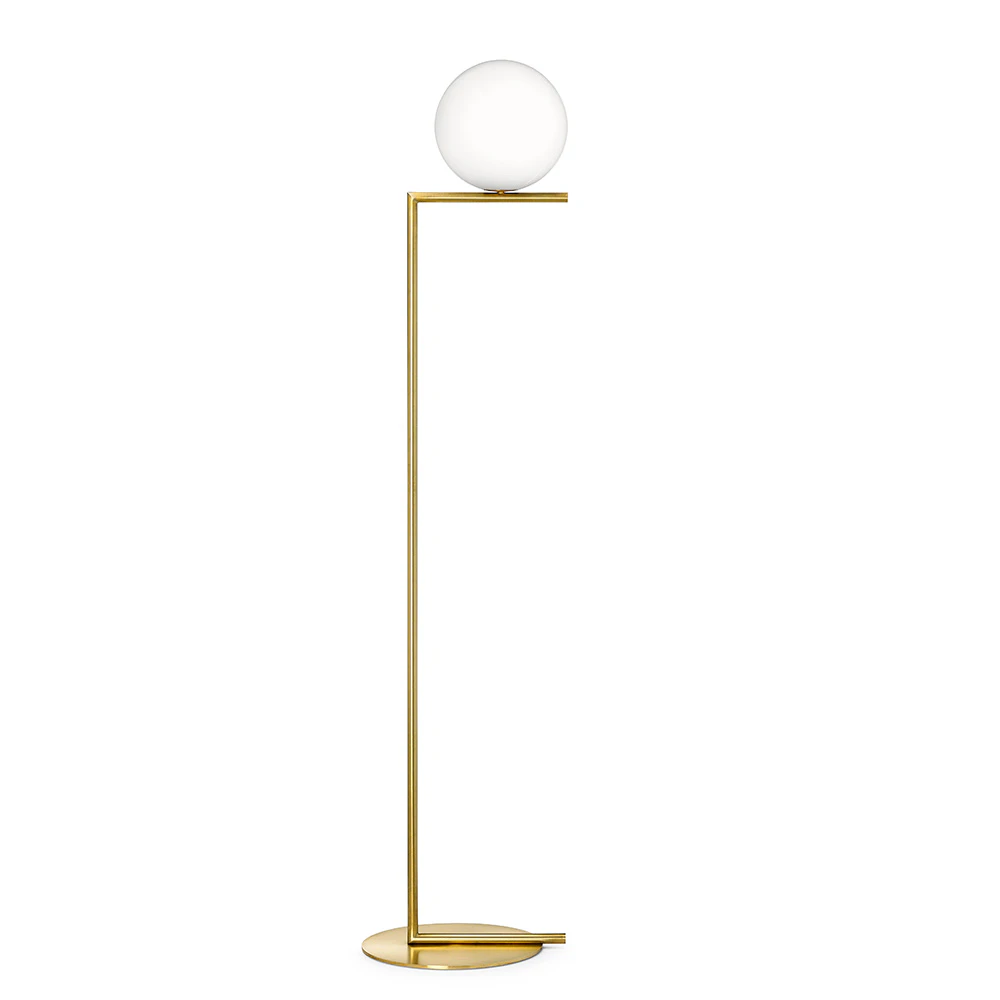 Flos Ic Lights F1 Golvlampa - Golvlampor M&auml;ssing Borstad M&auml;ssing