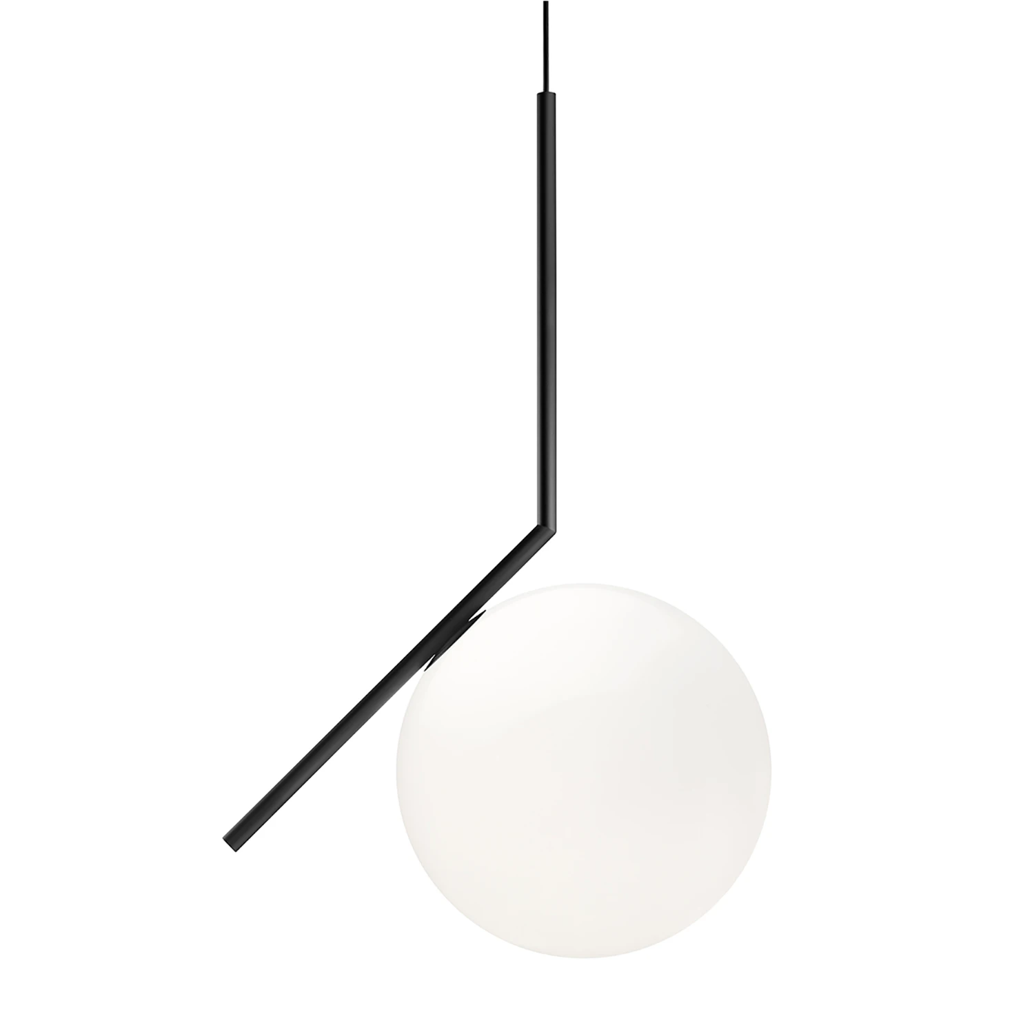 Flos Ic Lights S2 Pendel - Pendellampor Stål Svart