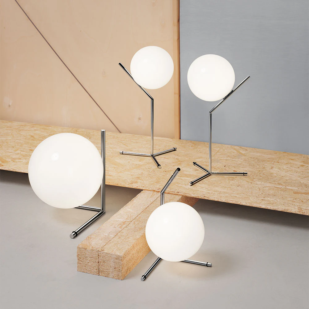 Flos Ic Lights T1 Bordslampa Hög, krom från Flos, bild 2