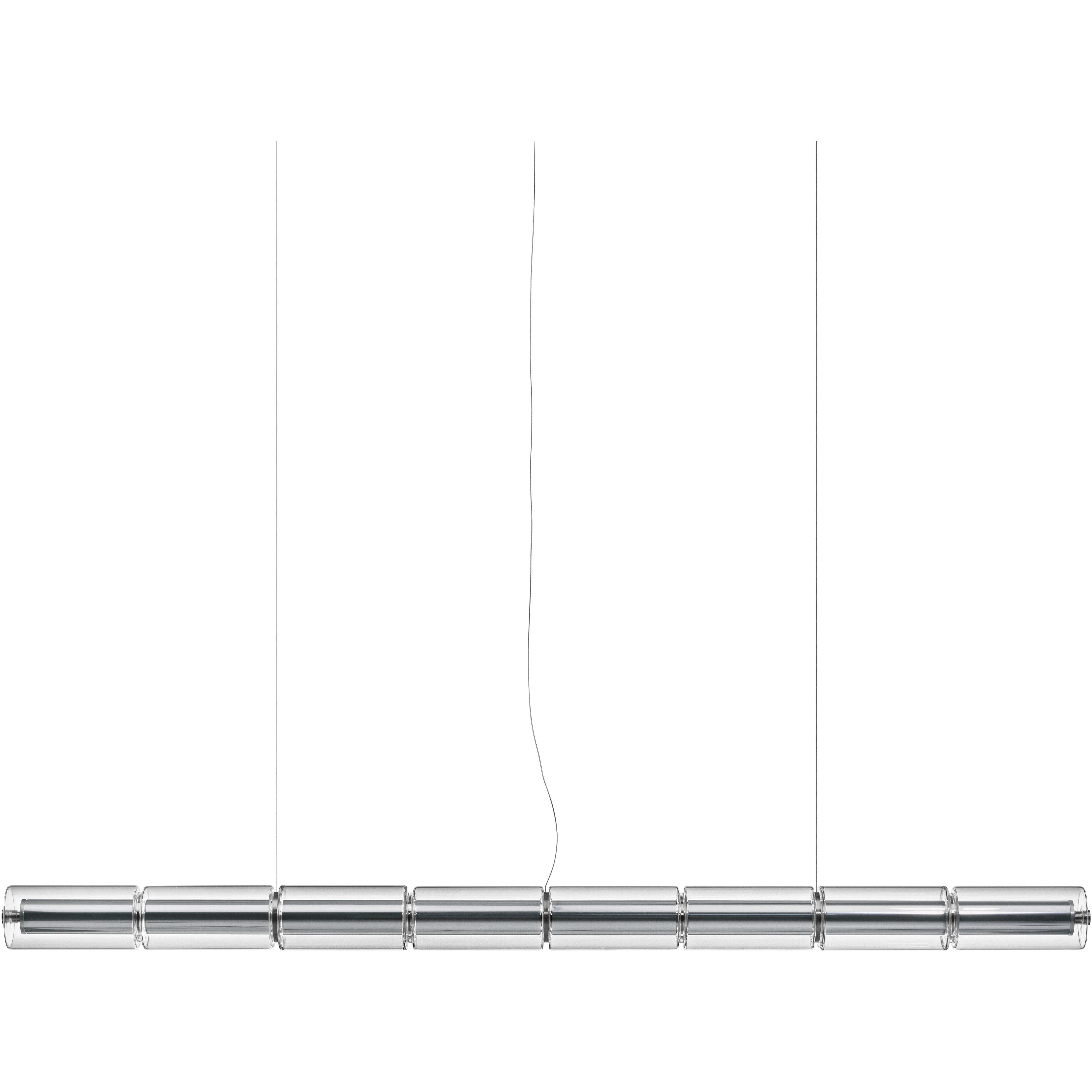Flos Luce Cilindrica S1 Pendel - Pendellampor Glas Transparent