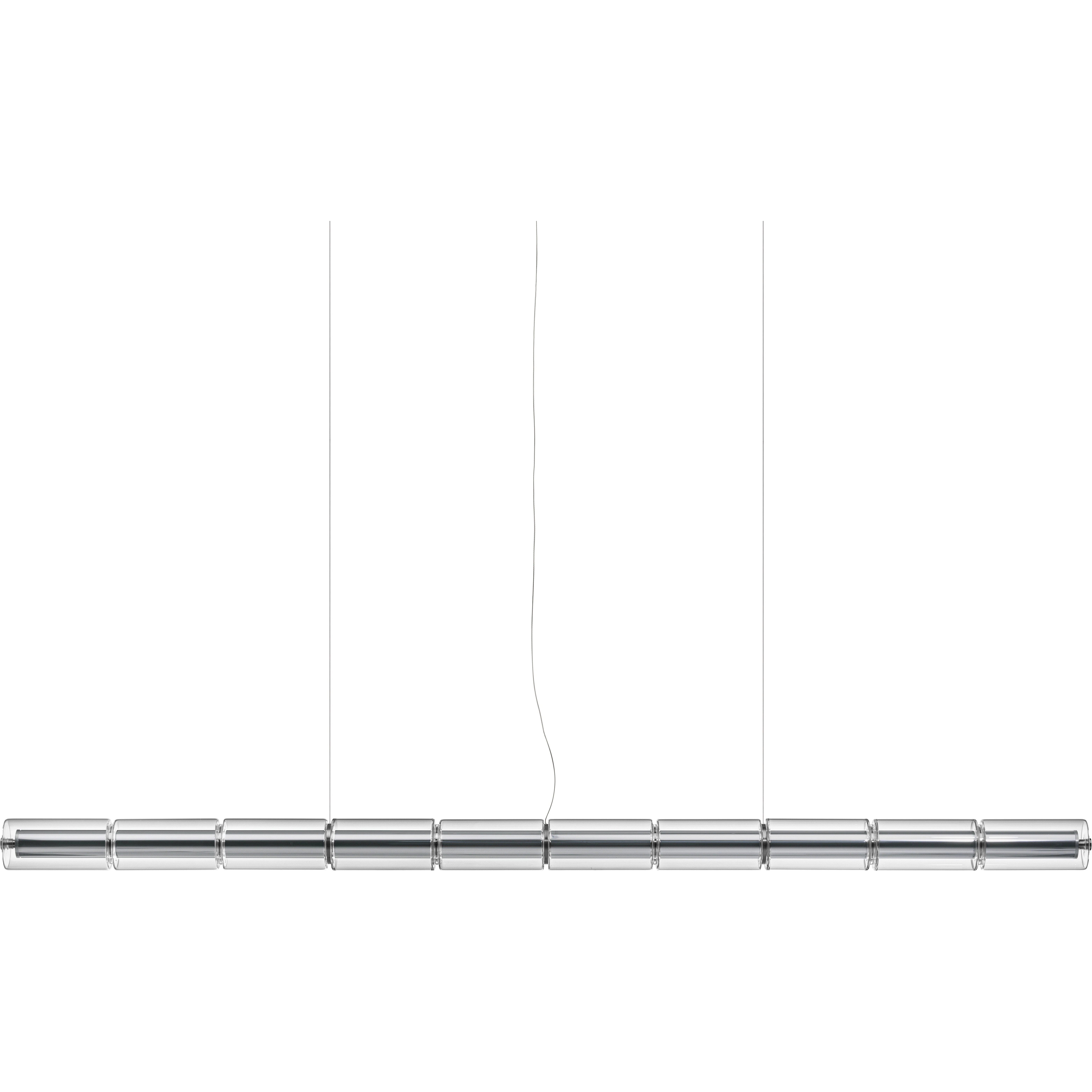 Flos Luce Cilindrica S2 Pendel - Pendellampor Glas Transparent