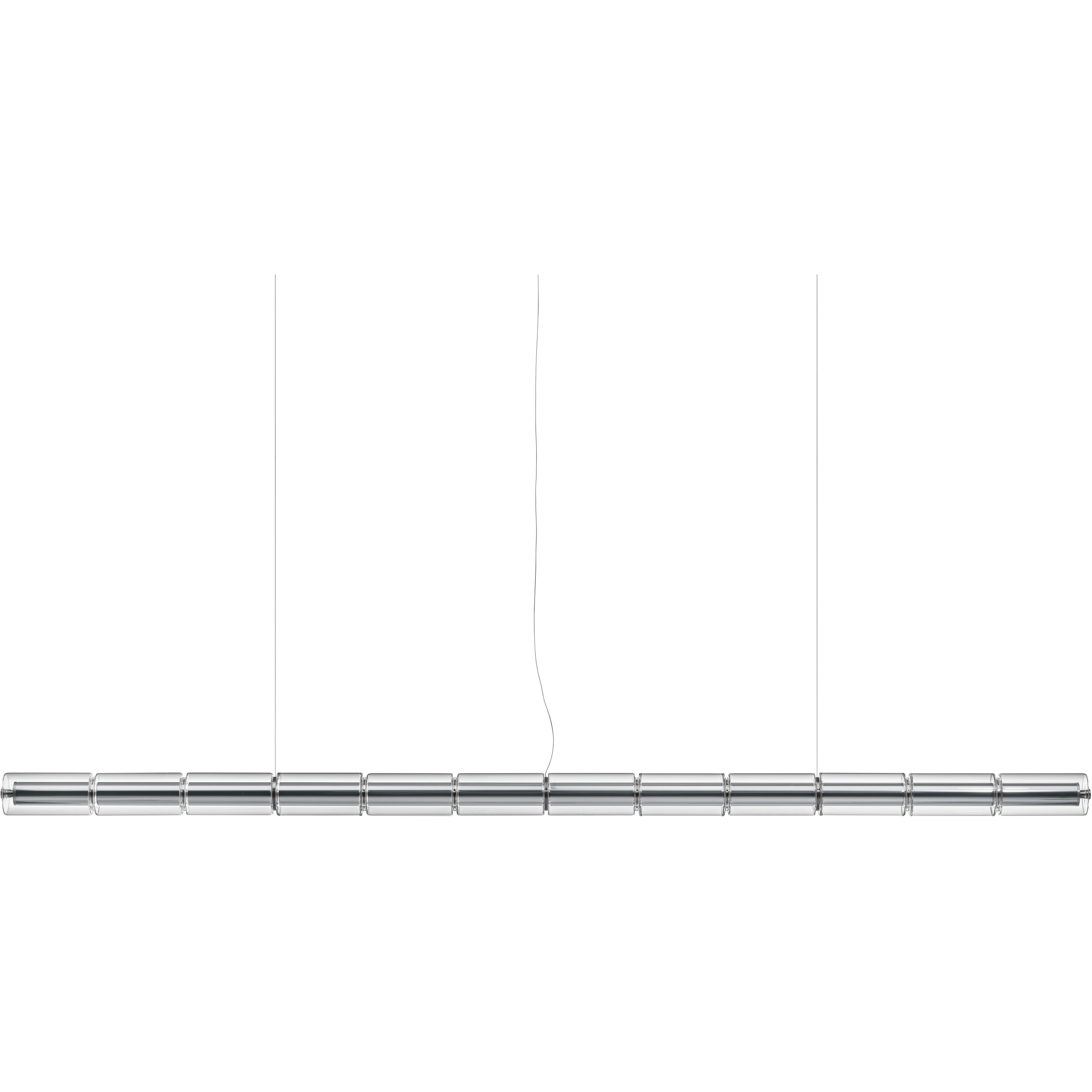 Flos Luce Cilindrica S3 Pendel - Pendellampor Glas Transparent