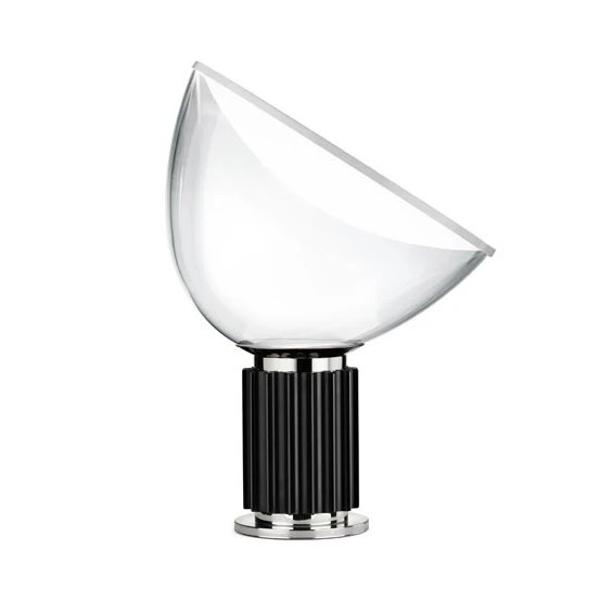 Flos Taccia Small Bordslampa - Bordslampor Glas Svart