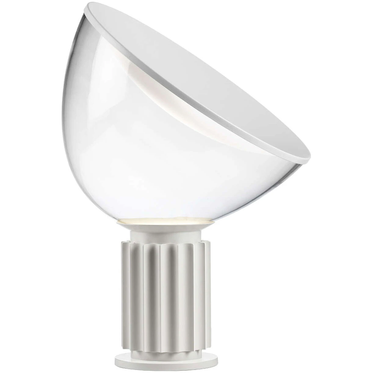 Flos Taccia Small Bordslampa - Bordslampor Glas Mattvit