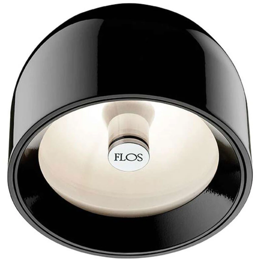 Flos Wan V&auml;gg/taklampa - Plafonder Aluminium Svart