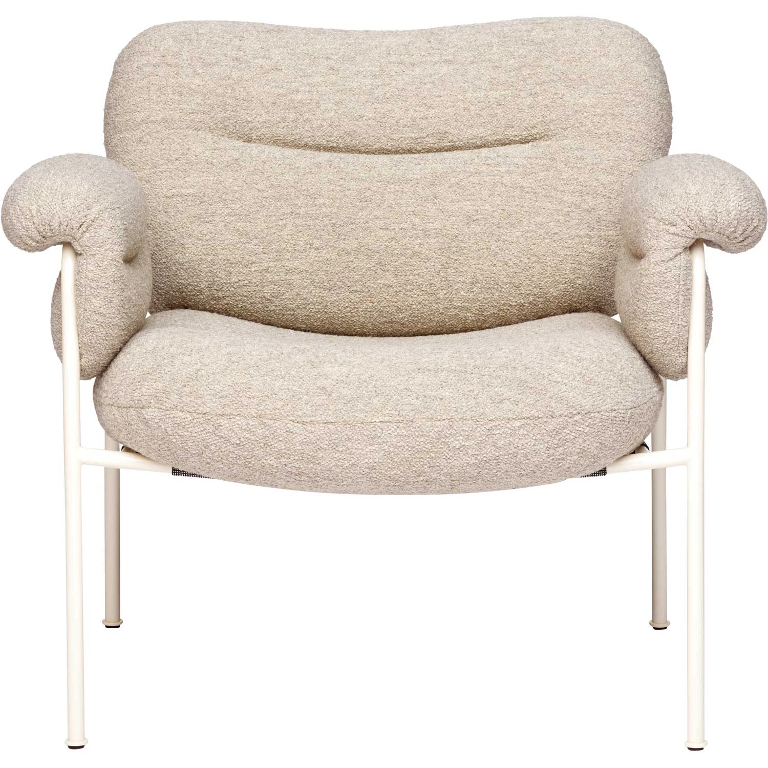 Fogia Bollo Loungestol P&auml;rlvita Ben / Tyg Barnum - Ull Sand